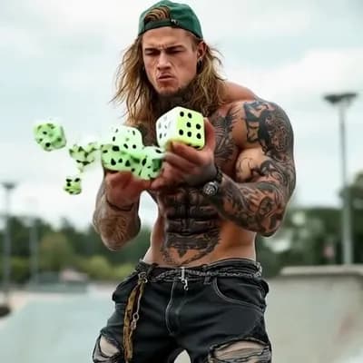 AI generated video: Shaking dice