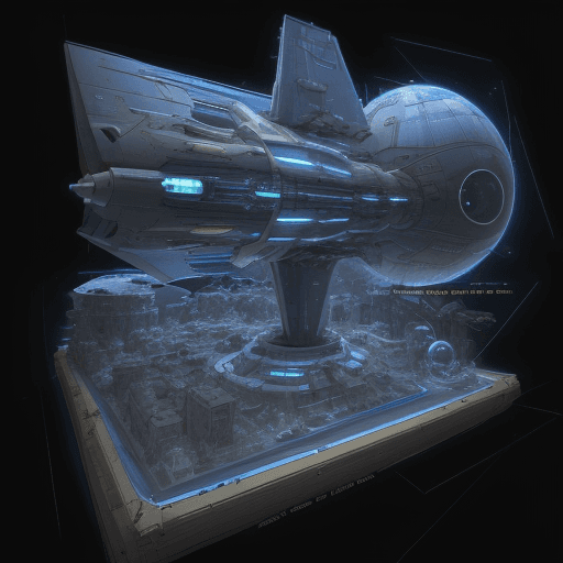 AI generated: sketches blueprint of futuristic sci fi, warp engine, warp bubble configurations, hyperdrive engines...