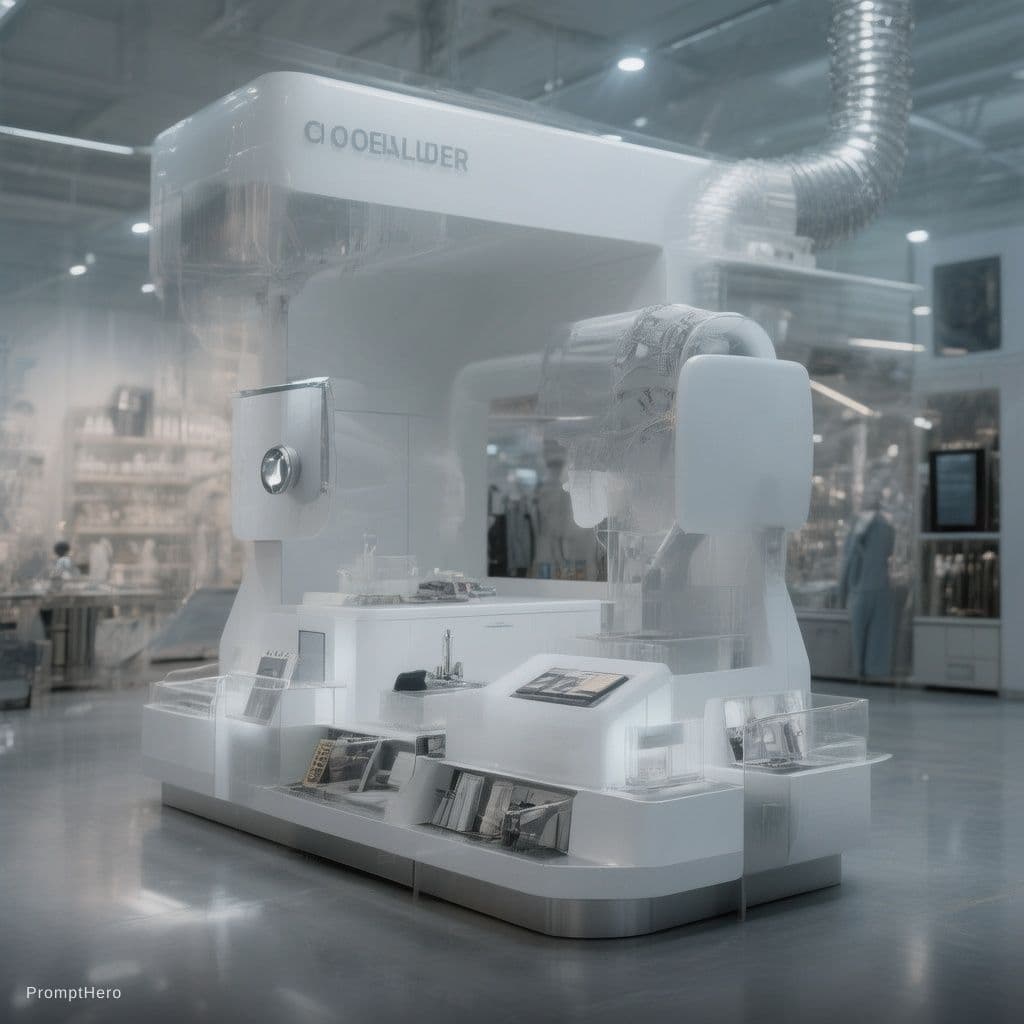 AI generated: print on demand shop of the future
