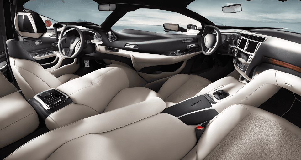 AI generated: High resolution photography interior design modern car