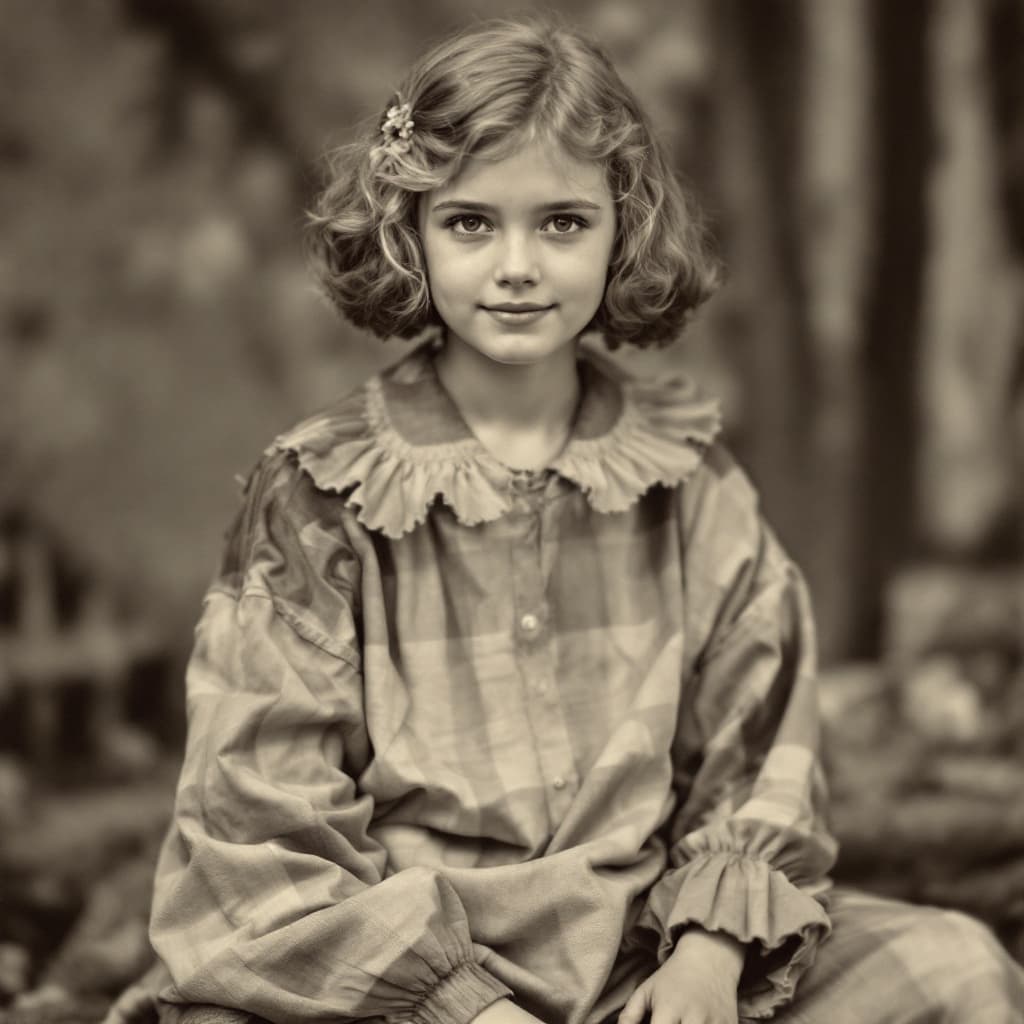 AI generated: young girl about 14 years old