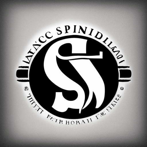 AI generated: black and white logo with letters SS