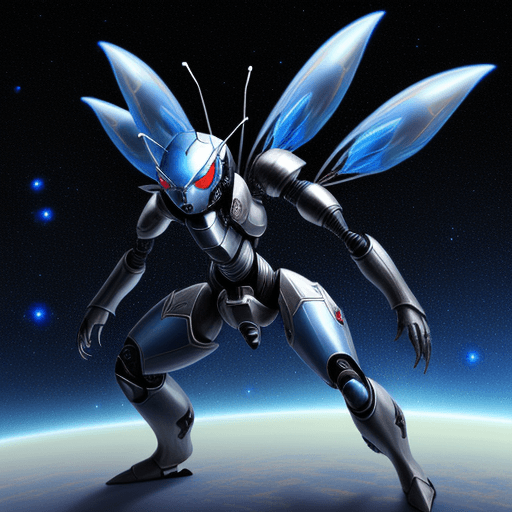 AI generated: 100 unit army, blue ant army group with silver armor invasion the planet, gun fire each other with r...