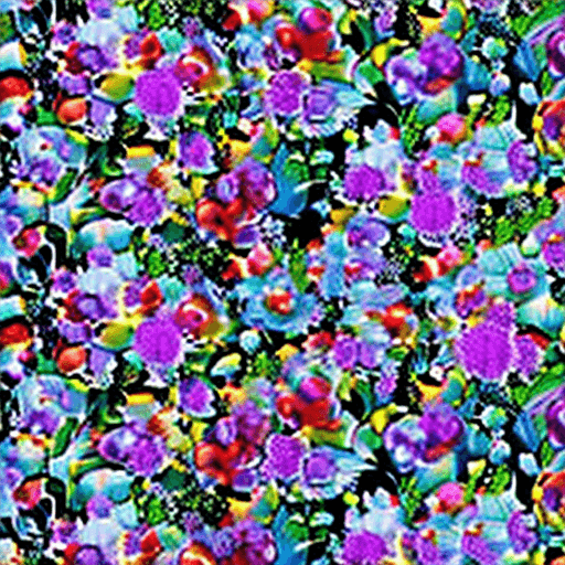 AI generated: A sea of flowers, freshly cut, colorful, white light, in the style of Nick Knight, highest quality, ...