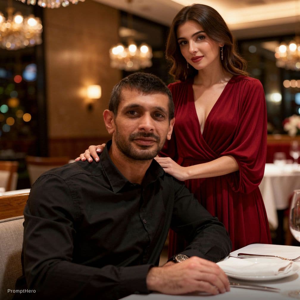 AI generated: 📸 Stable Prompt – Same Girl, Same Dress, Park Bulvar Restaurant:

A realistic cinematic photo of a ...