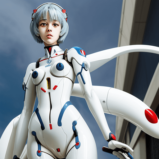 AI generated: rei ayanami