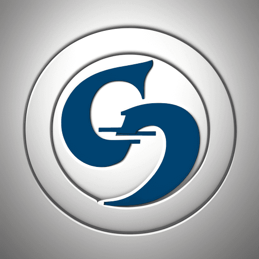 AI generated: a logo with the letter G and P