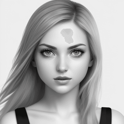 AI generated: on a white background generate greyscale images that would attract the female audience.
