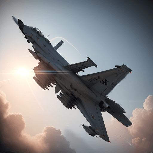 AI generated: photo of a ultra realistic military air force plane flighting, dramatic light, pale sunrise, cinemat...