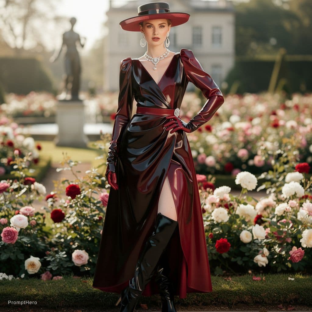 AI generated: In a playboy magazine: in a beautiful garden, A very provocative professional playboy magazine photo...