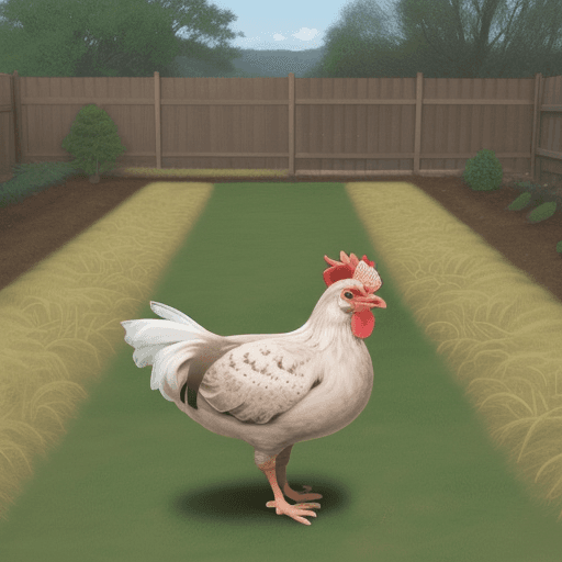 AI generated: Draw a hen out of the yard