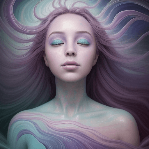 AI generated: envision an oil painting that captures the eye of a dreamer, where the colors transcend reality, inc...