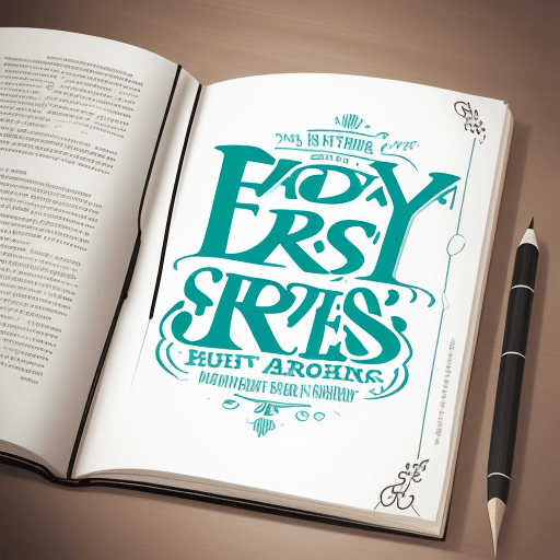 AI generated: design a typography that can be used in a cover of a book to fight stress
