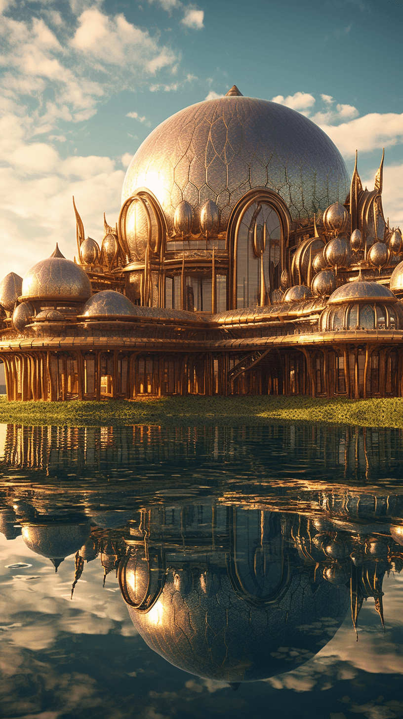 AI generated: beautiful architectural photography, solarpunk --ar 9:16 --q 2