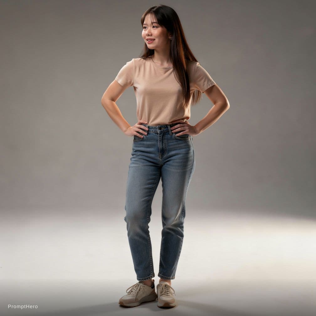 AI generated:  Use attached photo by 100 percentage of face to create "A hyper-realistic, ultra-detailed full-body...