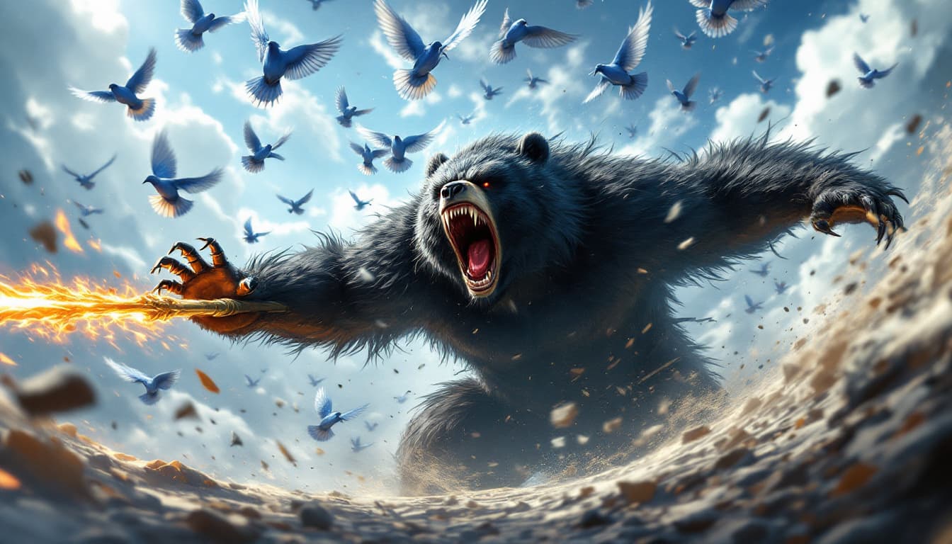 AI generated: Epic Anime-Style Battle Scene: Formosan Black Bear vs. Black Myth: Wukong
A powerful cinematic illus...