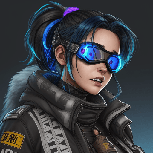 AI generated: Rampart female character from Apex legends,(ultra-detailed:1.6), extremely detailed face, masterpiec...