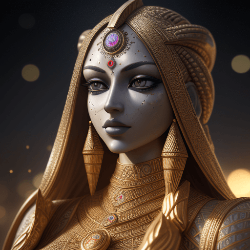 AI generated: anunnaki, professional portrait, hyper realistic, ultra detailed photograph, captured with a 85mm le...