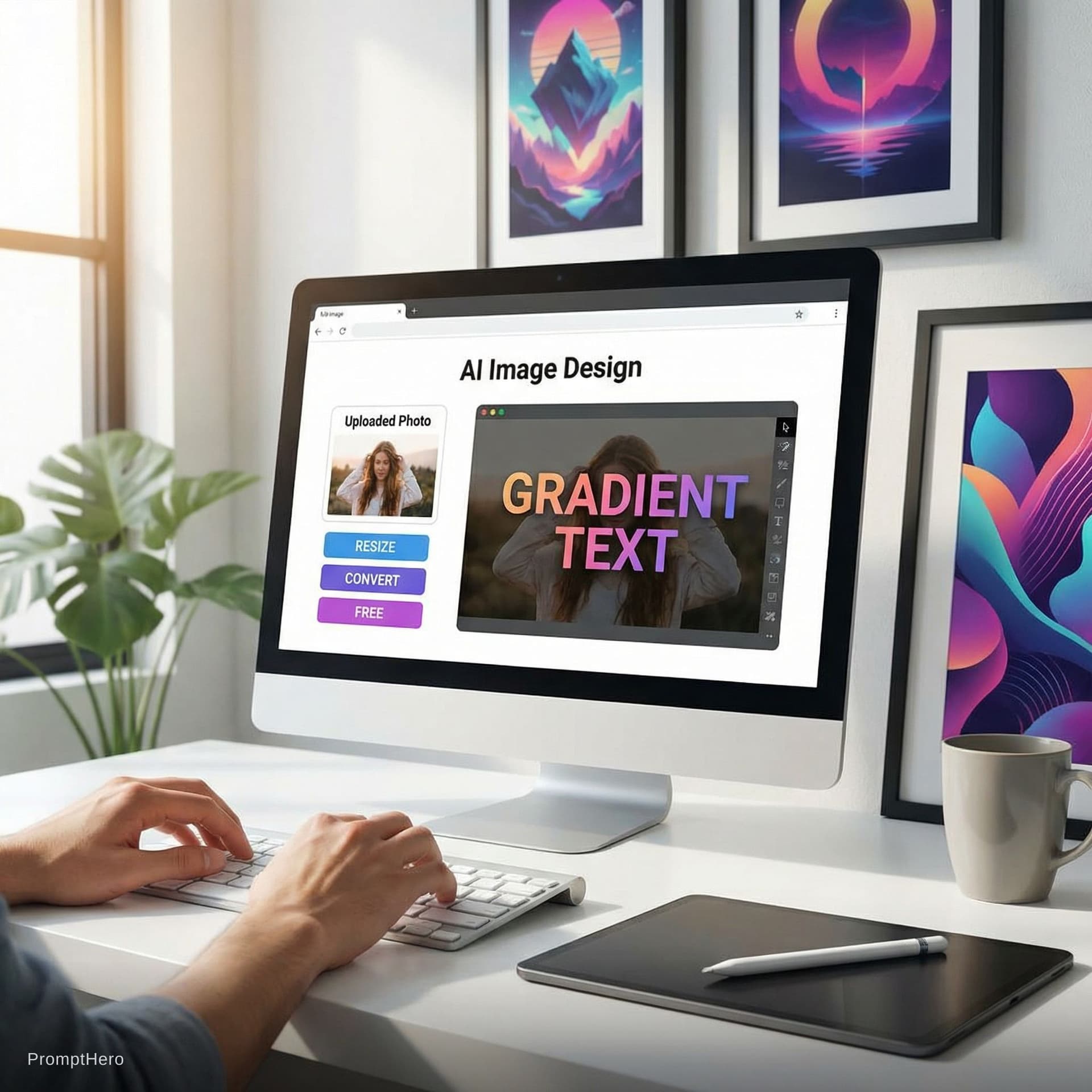 AI generated: Here in AI Image Design, you can use the prompt or upload the images from your device for editing. Y...