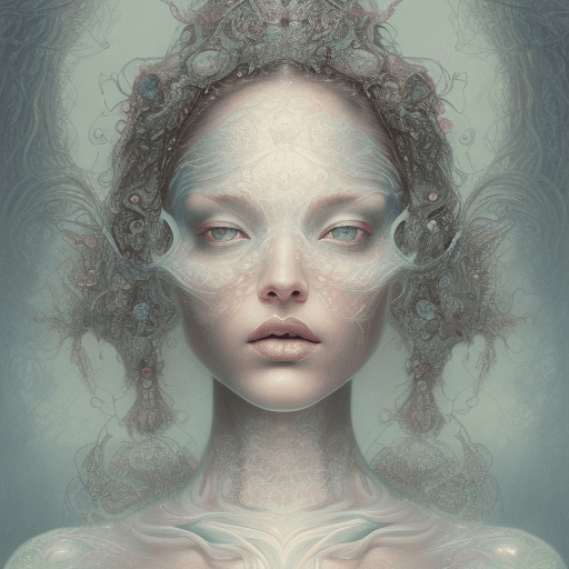 AI generated: a beautiful woman in a white crop top, in the style of light white and dark silver, hannah yata, y2k...