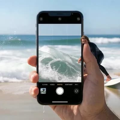 AI generated video: Animate the surfer in slow motion