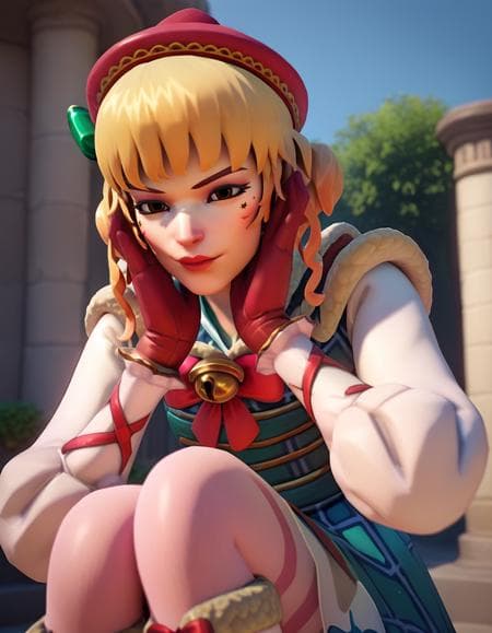 Sleighing D.Va skin
