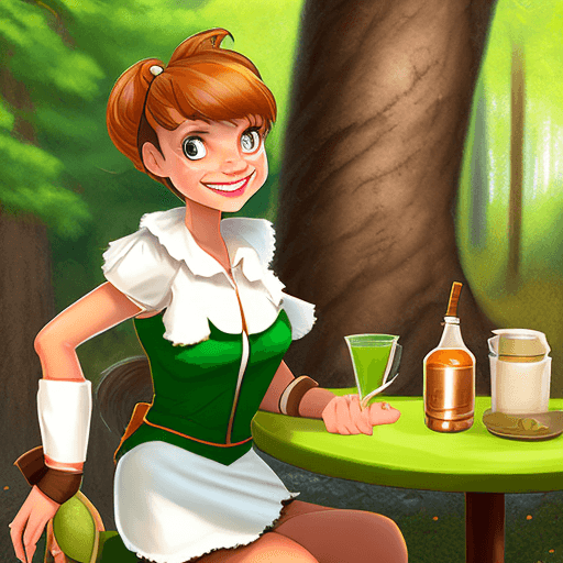 AI generated: solo, squirrel tail, 1 squirrel girl, jeadite eyes, squirrel ears, medium hair, smile, open mouth, s...