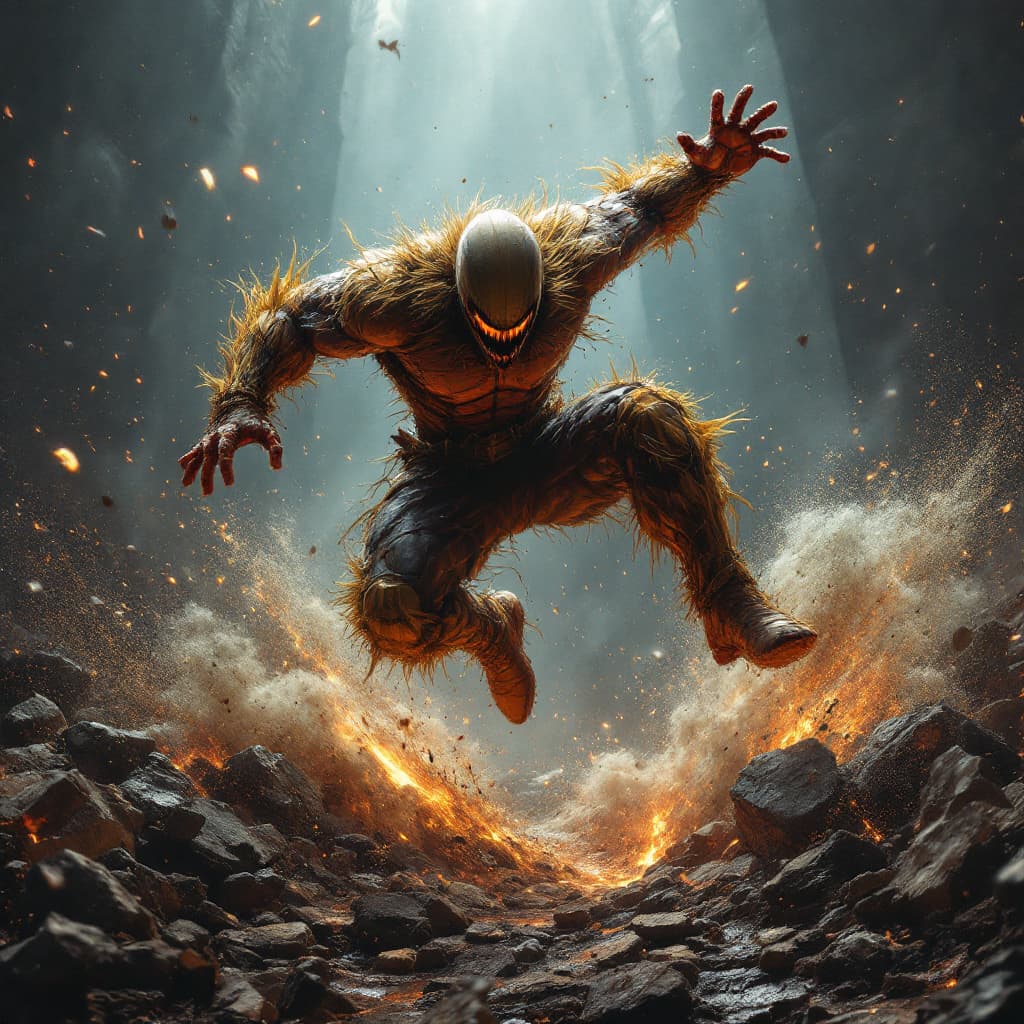 AI generated: picture of a jump smash
