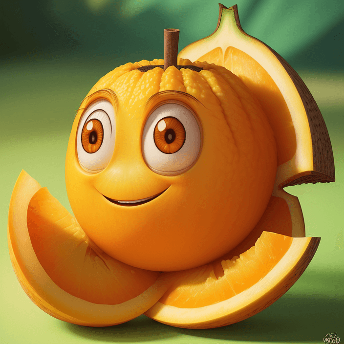 AI generated: A happy cartoon manggo fruit, Pixar Style, perfect composition, 8k artistic photography, photorealis...