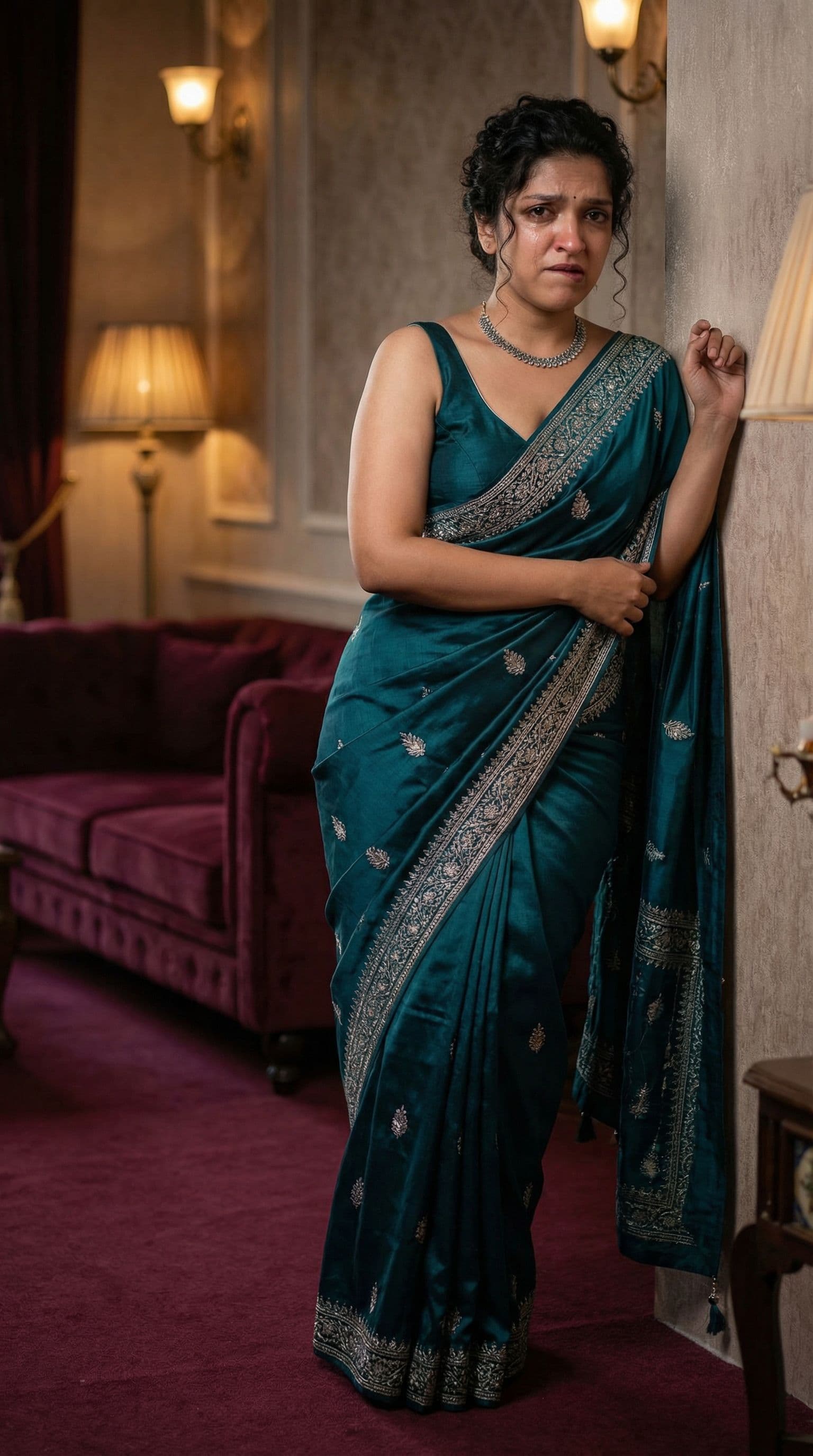 AI generated: Full body view  of most beautiful girl as most beautiful indian realstic girl with plus size FLAT st...