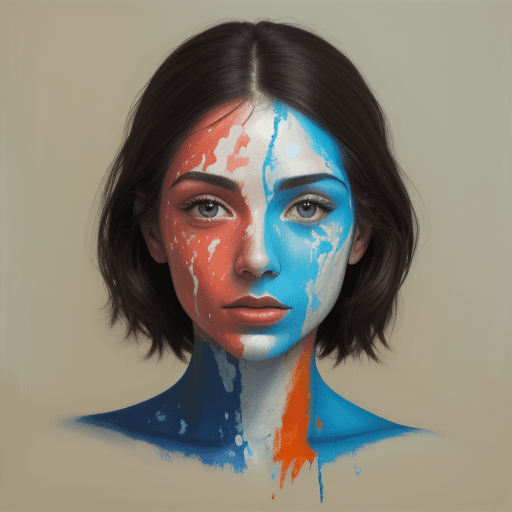 AI generated: face,body,painting,oil