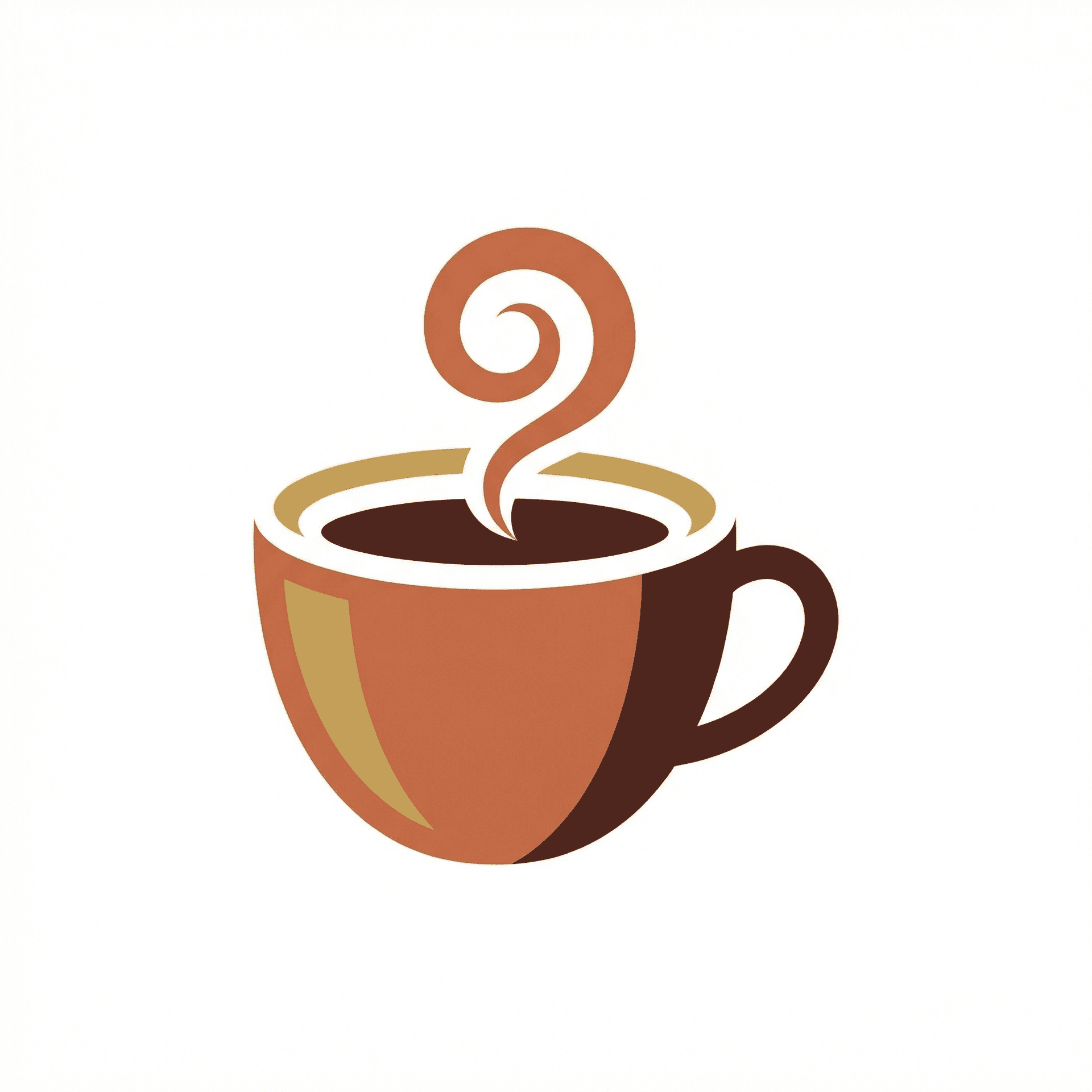 AI generated: Artisan coffee shop, steaming cup, earth tones, cozy and warm feeling