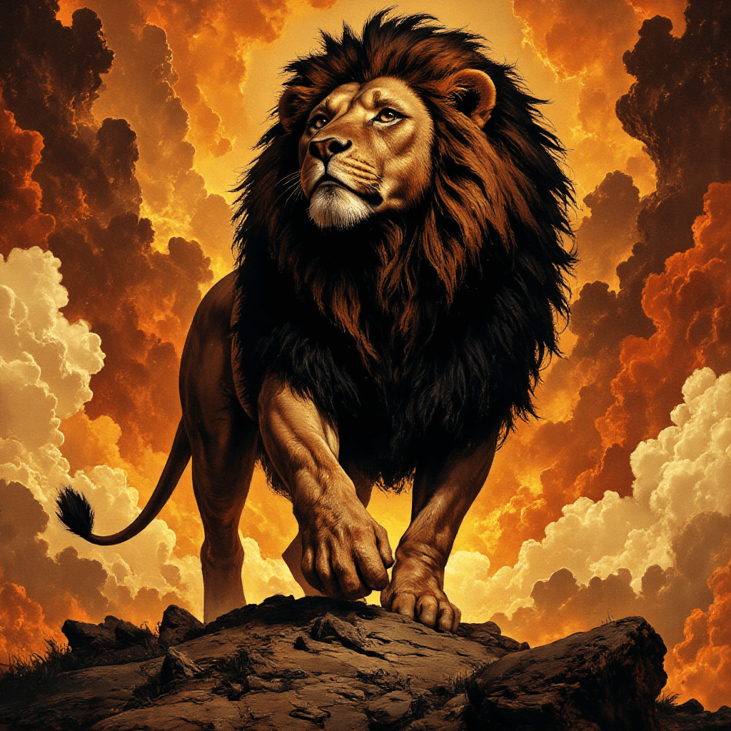 AI generated: False Lion of Babylon

Blood of ancients run through me

like mighty rivers of Babylon.

Tears...