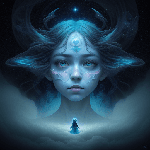 AI generated: photo illustration from a world in the clouds, in the style of tanya shatseva, the stars art group (...