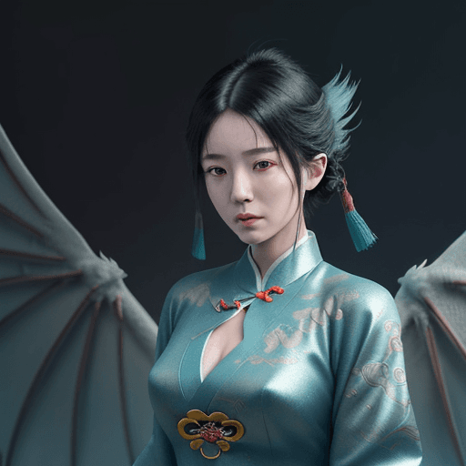 AI generated: A fusion of Kyoto Animation style animation and traditional Chinese art ~ flying dragons in a modern...