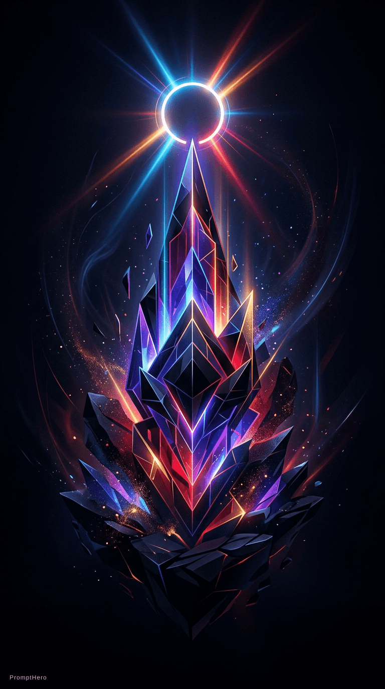 AI generated: Discipline with dark theme and dark background for phone wallpaper 