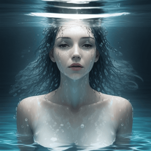 AI generated: woman in water