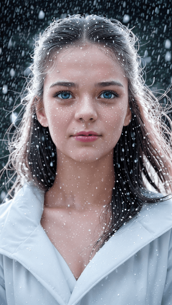 AI generated: (8k 16k, RAW photo, best quality, (realistic, Create a 8k 16k poster featuring an snow flakes fallen...