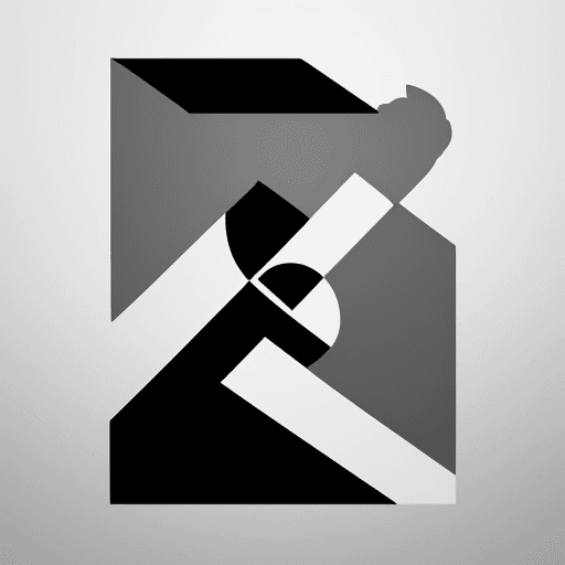 AI generated: un logo fin noir et minimaliste avec la lettre D 