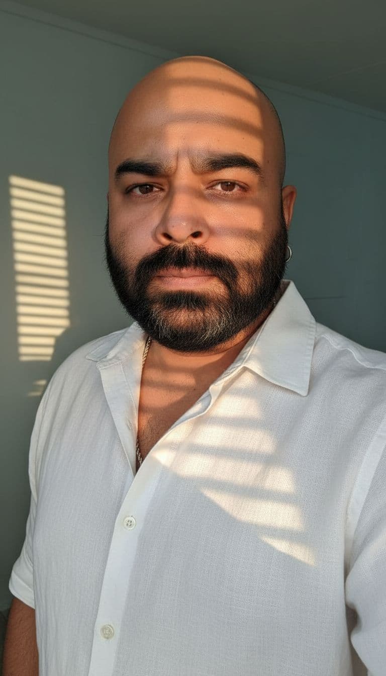 AI generated: Close-up portrait of A handsome, stylish young man with a lean, toned physique (around 57 kg, 5'6" t...