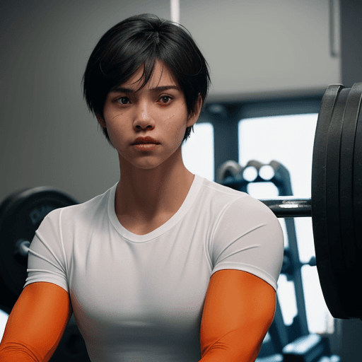 AI generated: The protagonist is an energetic and determined athlete, with an athletic figure, short hair and conf...