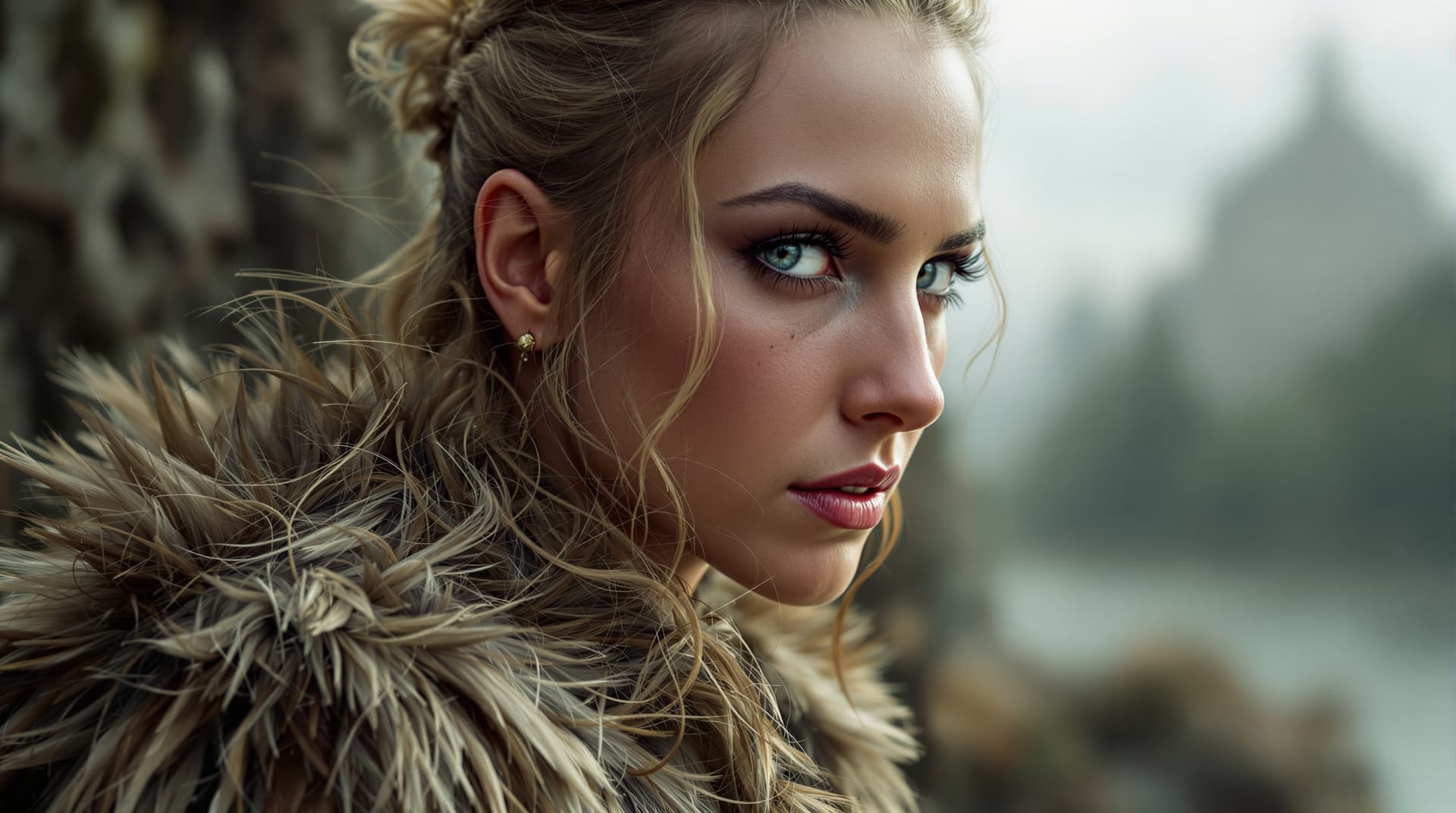 AI generated: Viking warrior woman hyper realistic photo portrait Steps: 20, Sampler: Euler, Schedule type: Simple...
