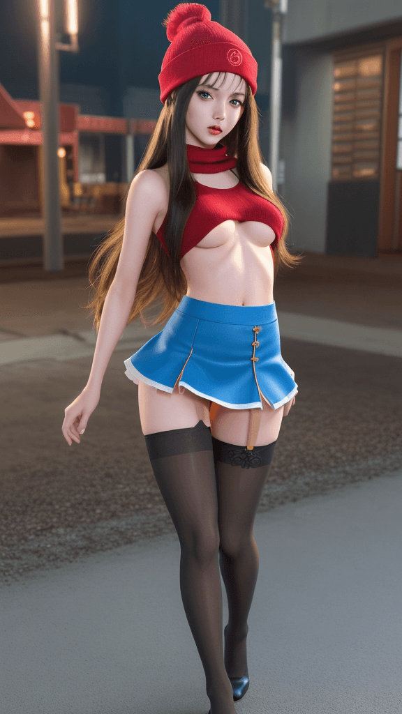 AI generated: full body close up ( anime cg ) hentai 2D ( 3D hand drawn ) 1girl, solo, long hair, breasts, looking...
