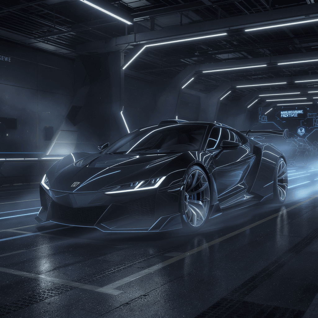 AI generated: Um carro futurista 