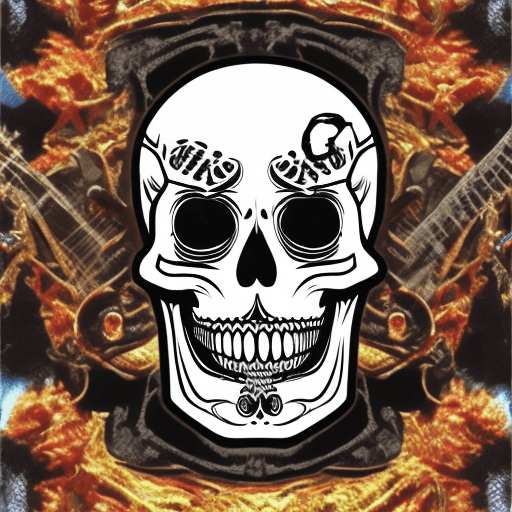 AI generated: horror MARIACHI SKELETON GUITAR BAND UNDEAD KITTENS CATS CEMETERY DARK HORROR TOMB
COFFIN