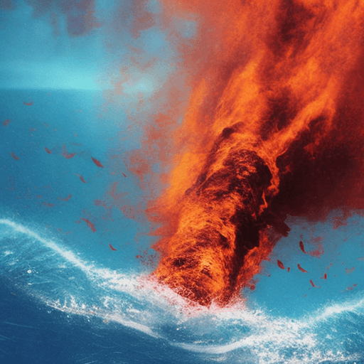 AI generated: hell in deep ocean