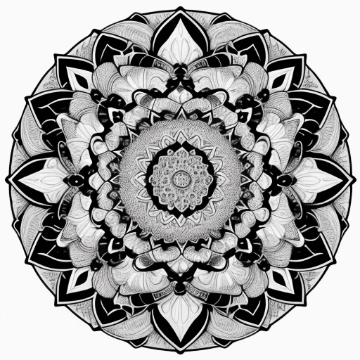 AI generated: detailed drawing of mandala