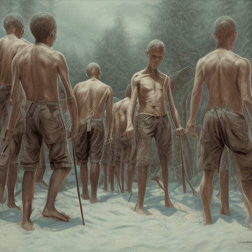 AI generated: Stickmen, hyperrealist style