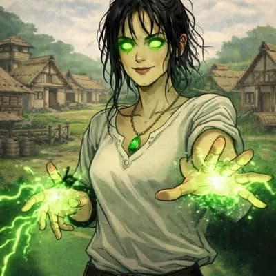 AI generated video: witch casting a spell