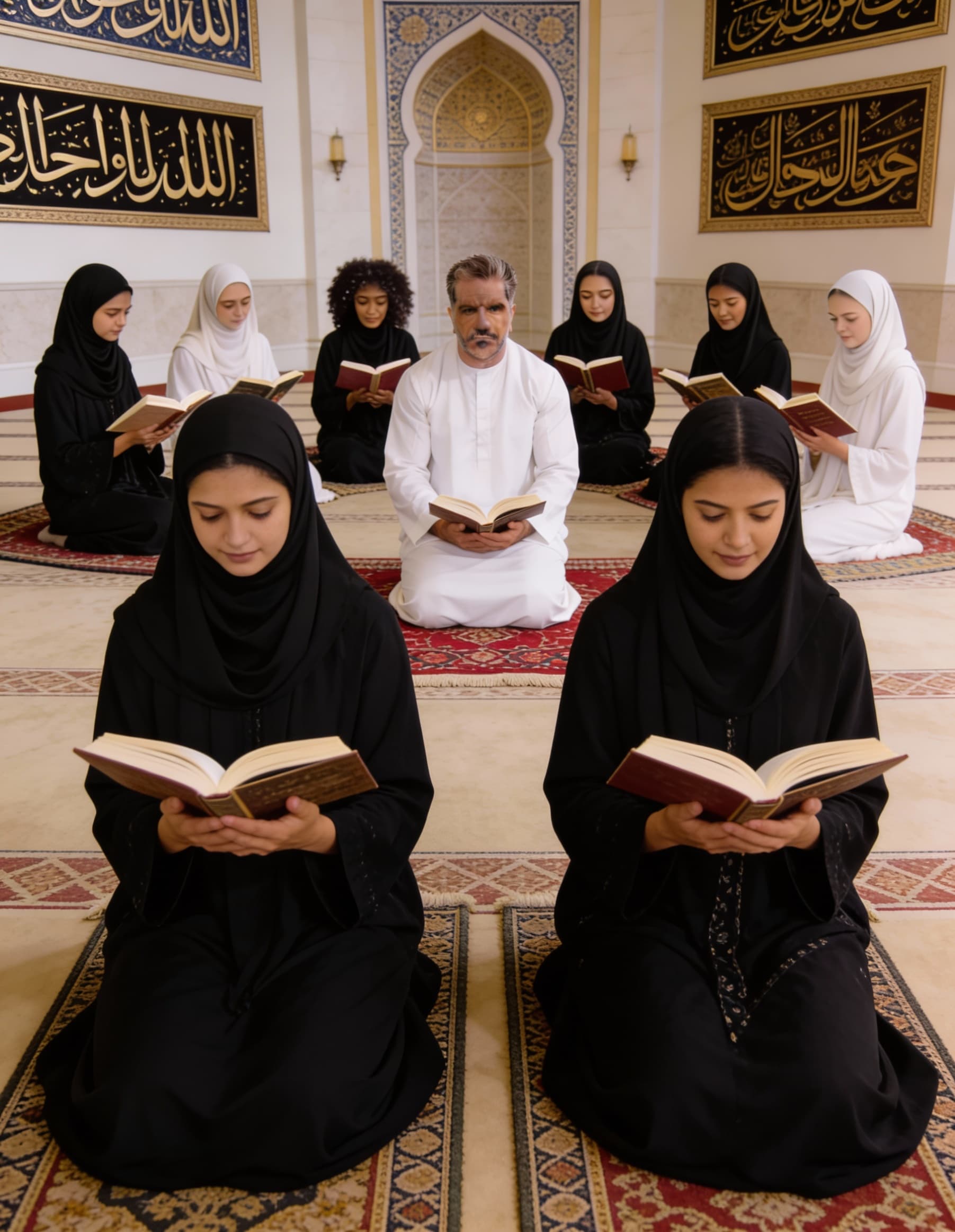 AI generated: مرد رو ببر عقب تر